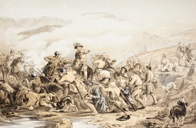 Slaget vid Drumclog, 1 juni 1679, från "The Scots Worthies Enligt Howie