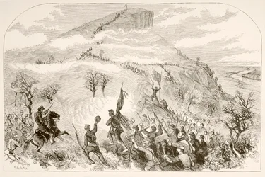 Slaget vid Lookout Mountain (litho)