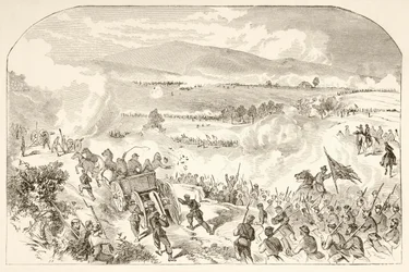 Slaget vid Malvern Hill (litho)