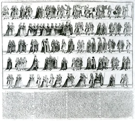 Ceremonin för prinsessan Royals bröllop med prinsen av Orange, 1734