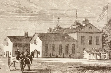 College of William and Mary, Williamsburg, Virginia (litho)