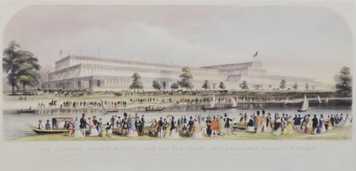 Crystal Palace i Hyde Park för den stora internationella utställningen 1851