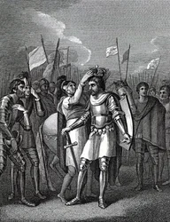 Earlen av Richmond valde kung efter slaget vid Bosworth, från 