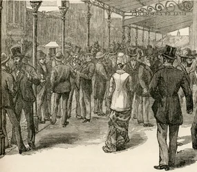 The Exchange at the Hall of Commerce, Collins Street, Melbourne, från 