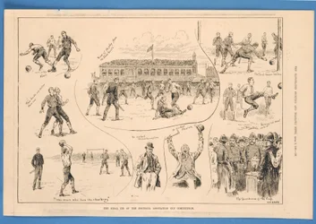 Finalen av Football Association Cup, "Illustrated Sporting and Dramatic News"