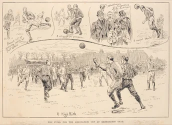 Finalen för Association Cup på Kennington Oval, "Illustrated Sporting and Dramatic News"
