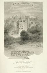 The Globe Theatre, Bankside, Southwark, efter en teckning från Pennants London, publicerad första gången 1793, graverad av James Stow (c.1770-s.1820), publicerad 1812