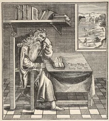 The Grub Street Hermit, från en bild publicerad av Richardson, 1794