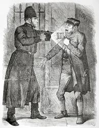 Kur för "Habituella brottslingar", publicerad i Punch 8 april 1869 (gravyr).