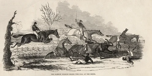 The Harrow Steeple Chase: The Fall at the Brook, från 