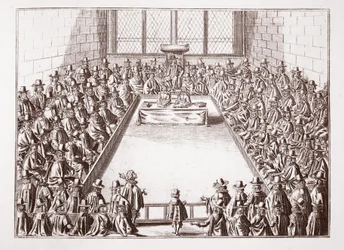 Underhuset, från ett tryck från 1648