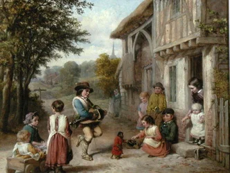 The Hurdy-Gurdy Player, ca 1865 (olja på duk)