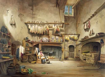Köket, Cotehele House, ca 1830-40