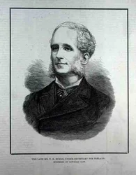 The Late Mr. T. H. Burke, undersekreterare för Irland, från The Illustrated London News, 13 maj 1882