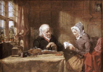 The Letter, or News from Afar, ca 1860 (olja på duk)