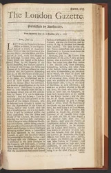 The London Gazette, nummer 5655, sida 1, 28 juni 1718 (tryckt)