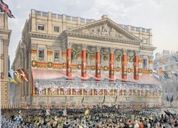 The Mansion House, 7 mars 1863, från A Memorial of the Marriage of Edward VII and Alexandra of Denmark, pub. 1864