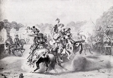 Den enda turneringen i drottning Victorias regeringstid, illustration från 