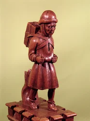 The Peddler of Swaffham, ca 1462 (trä)