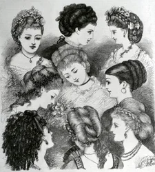 Det nuvarande modet i håret, 1870