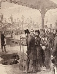 Prinsen av Wales öppnar New North Docks i Liverpool, från The Illustrated London News, 17 september 1881