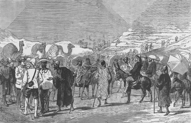 Prinsen av Wales och hans parti vid pyramiderna