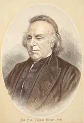 Rev. Thomas Binney, D.D., illustration från The Pictorial Edition of the Life and Discoveries of David Livingstone av J. Ewing Richie, pub. av A. Fullarton & Co., 1876