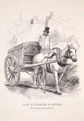 The Rubbish Carter, från daguerreotypien av Richard Beard, illustration från London Labor och London Poor av Henry Mayhew, pub. 1862