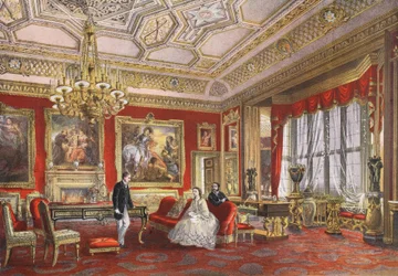 The Rubens Room, Windsor Castle, från A Memorial of the Marriage of Edward VII and Alexandra of Denmark, pub. 1864