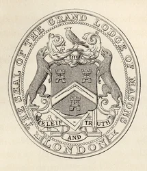 Frimurarnas storloges sigill, London, före 1813, ur 