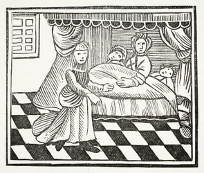 The Significance of Dreams, illustration från Chap-books of the artonde århundradet av John Ashton, pub. 1882