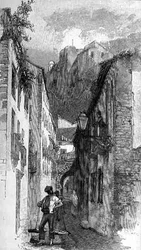 The Street Beneath the Alcazar, Malaga, Spanien, från 
