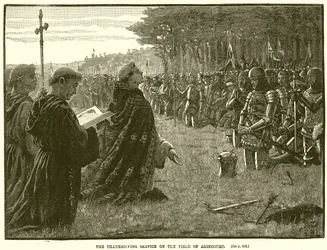 Tacksägelsegudstjänsten på fältet Agincourt