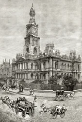 The Town Hall, Sydney, c.1880, från 