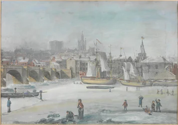 The Tyne Bridge - The Great Frost, 1784
