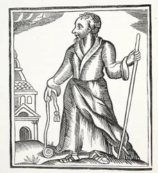 The Wandering Jew, illustration från Chap-books of the artonde århundradet av John Ashton, pub. 1882
