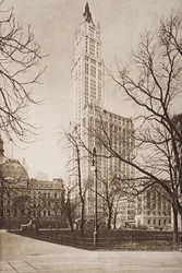 The Woolworth Building, New York, illustration från 
