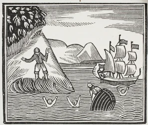 The Wreck, illustration från Chap-books of the artonde århundradet av John Ashton, pub. 1882