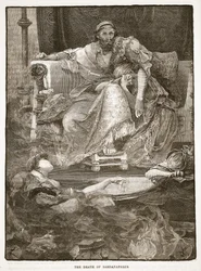 Sardanapalus död