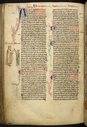 Äktenskapet mellan Henry III och Eleanor av Provence från The Historia Anglorum, Matthew Paris, MS Royal 14 CVII, f. 124.v, c.1250-59