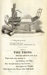 This is the Thing, illustration från The Political House that Jack Built av William Hone, publicerad 1819