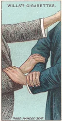 Trehandssäte, nr 21 från First Aid-serien med Willss Cigarettes-kort, 1913