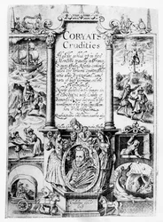 Titelsida från Coryats Crudities, publicerad 1611
