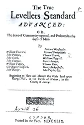 Titelsidan för The True Levellers Standard, publicerad 26 april 1649