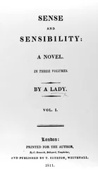 Titelsida till Sense and Sensibility av Jane Austen, första upplagan, 1811