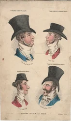 Tonska hattar och slipsar, c.1815-20