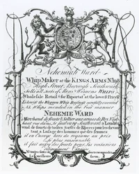 Byteskort för Nehemiah Ward, Southwark whipmaker
