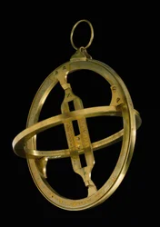 Universal solur med jämnjämningsring, ca 1800 (mässing)