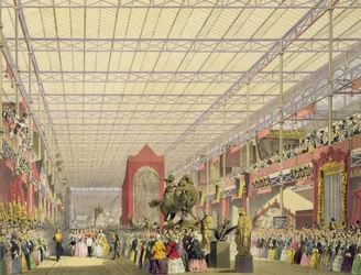 Utsikt över det utländska skeppet på den stora utställningen 1851, från Dickinsons omfattande bilder