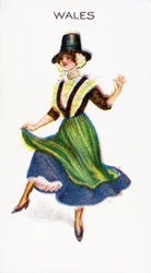 Wales, cigarettkort, 1915